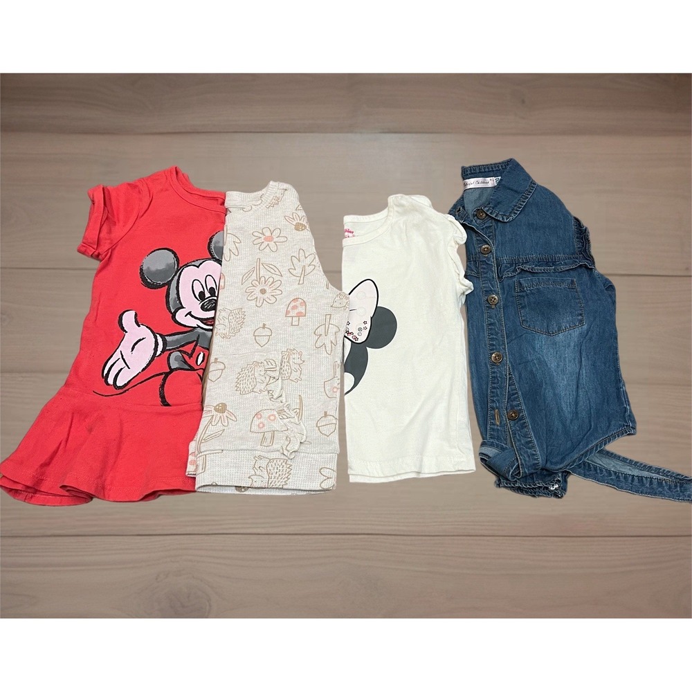 Bundle 4 Pcs  3,4,5T‎ Disney